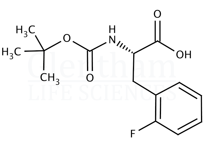 Structure for Boc-Phe(2-F)-OH    (114873-00-6)