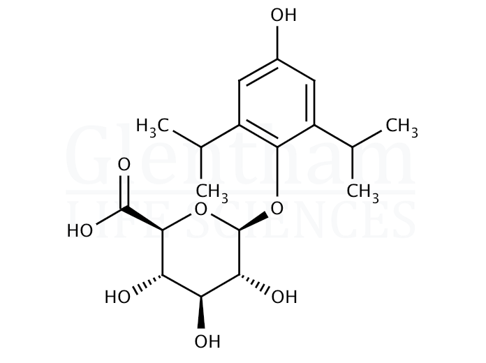 4-Hydroxypropofol 1-O-b-D-glucuronide sodium salt Structure