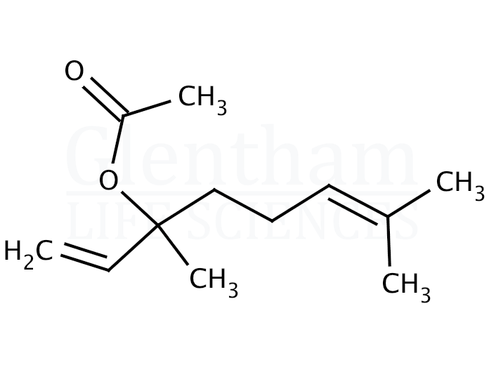 3,7-Dimethyl-1,6-octadien-3-yl acetate Structure