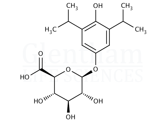 4-Hydroxypropofol-4-O-b-D-glucuronide Structure