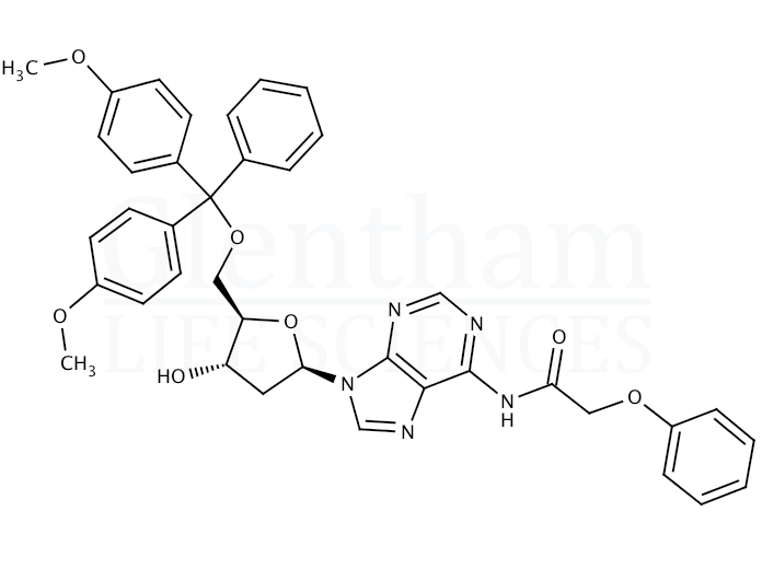 2''-Deoxy-5''-O-DMT-N6-phenoxyacetyladenosine Structure