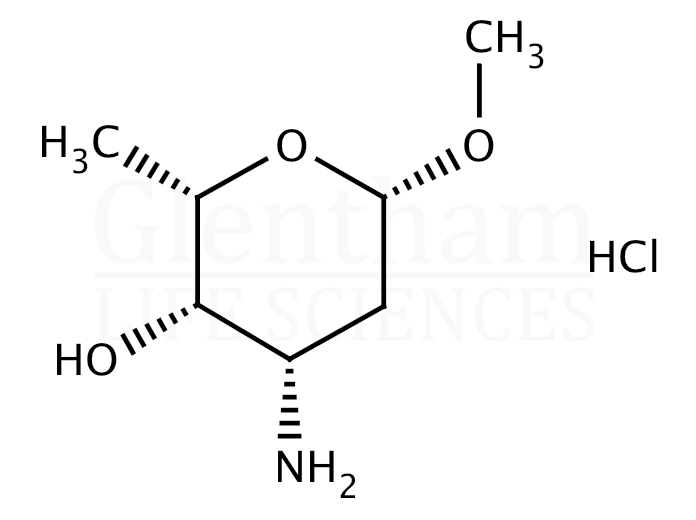 Methyl β-L-daunosaminide hydrochloride Structure