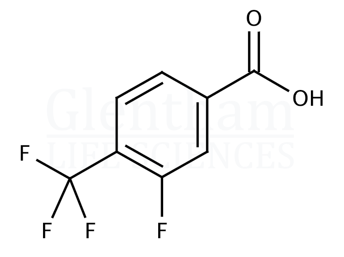 3-Fluoro-4-trifluoromethylbenzoic acid Structure