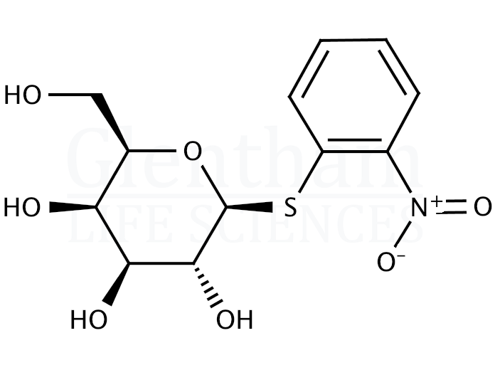 2-Nitrophenyl b-D-thiogalactopyranoside Structure