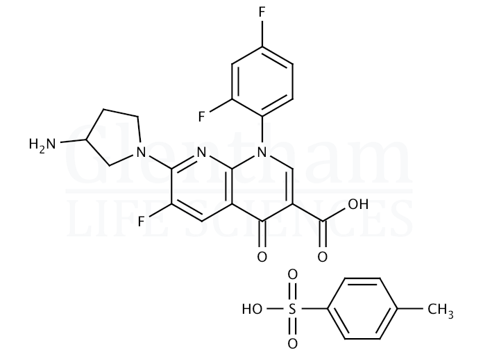 Structure for Tosufloxacin tosylate hydrate (115964-29-9)