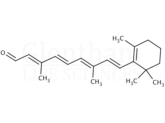 Structure for  All-trans-Retinal  (116-31-4)