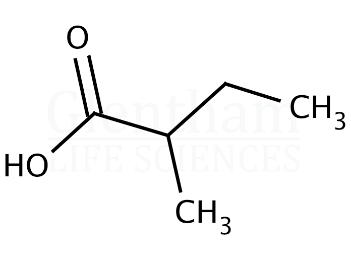 2-Methylbutyric acid  Structure