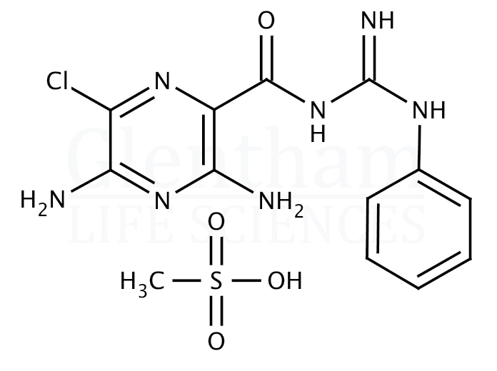 Structure for  Phenamil methanesulfonate salt   (1161-94-0)