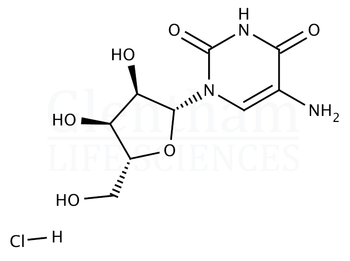 Structure for 5-Aminouridine hydrochloride