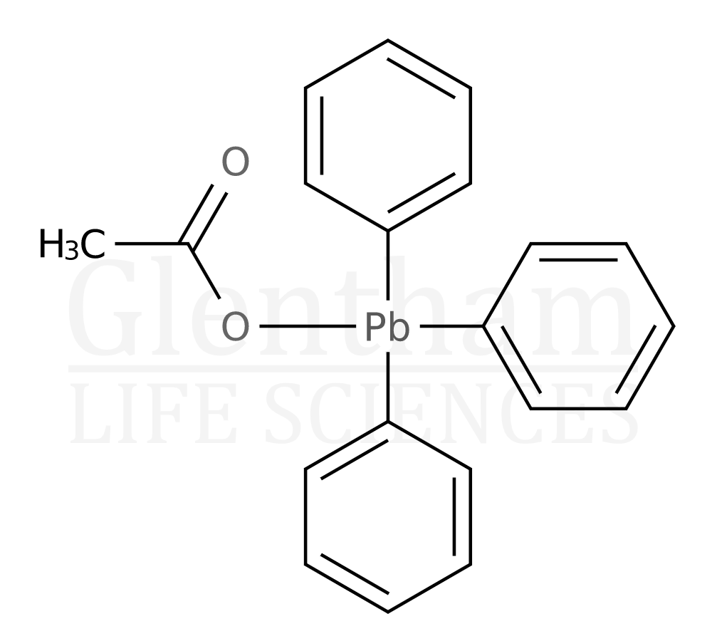 Triphenyllead acetate Structure