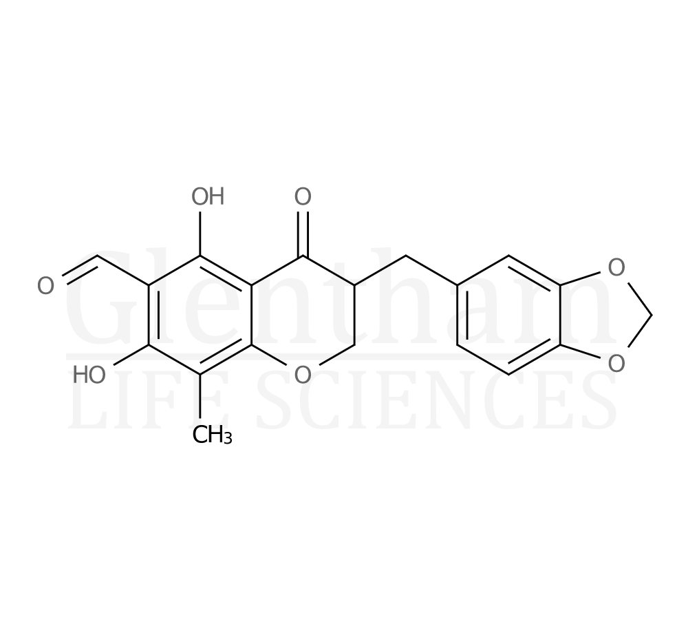 Aldehydoisoophiopogonanone A, 6- Structure
