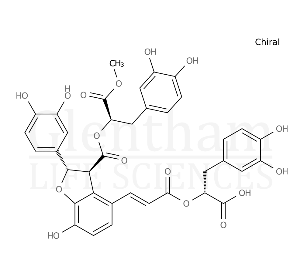 9''''-Methyl salvianolate B Structure