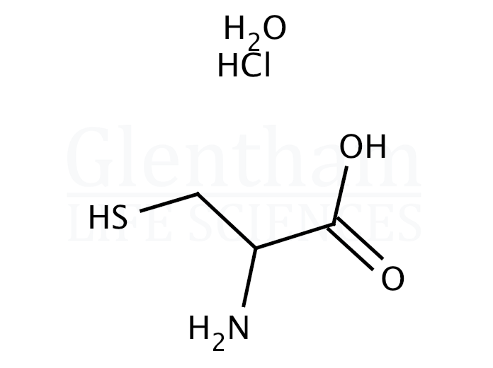 DL-Cysteine hydrochloride monohydrate Structure