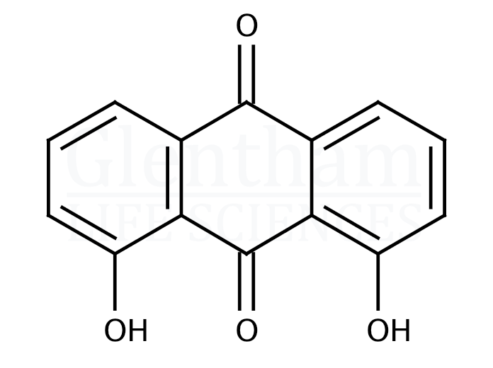 1,8-Dihydroxyanthraquinone Structure
