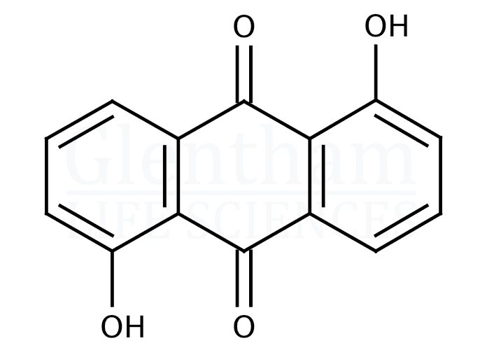 1,5-Dihydroxyanthraquinone Structure