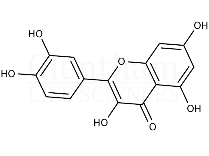 Large structure for Quercetin, anhydrous (117-39-5)