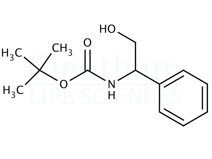 (+)-N-Boc-L-alpha-phenylglycinol Structure