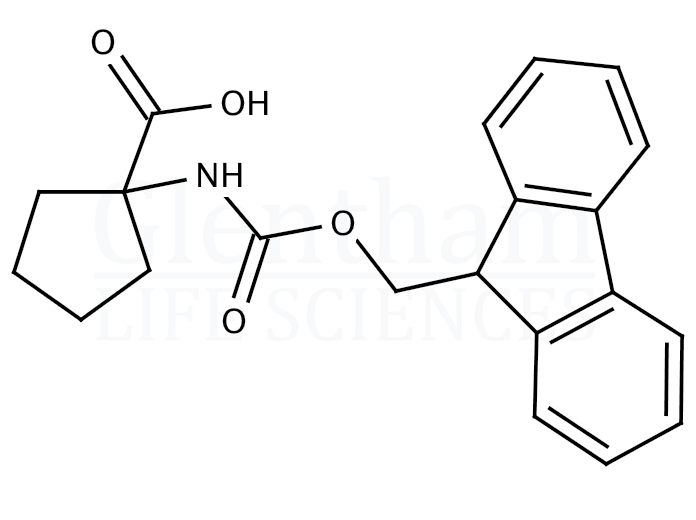 1-(Fmoc-amino)cyclopentanecarboxylic acid Structure