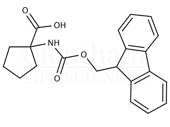 Structure for 1-(Fmoc-amino)cyclopentanecarboxylic acid