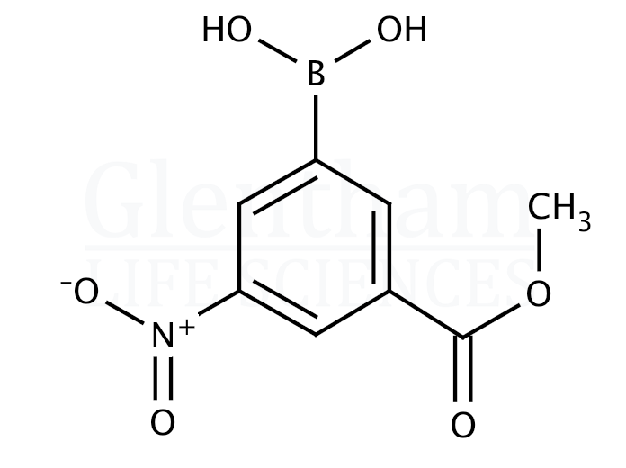 Structure for 3-Methoxycarbonyl-5-nitrophenylboronic acid