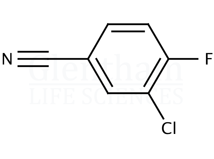 3-Chloro-4-fluorobenzonitrile Structure