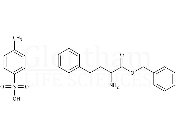 Structure for  (2S)-2-Amino-benzenebutanoic acid benzyl ester tosylate salt  (117560-24-4)