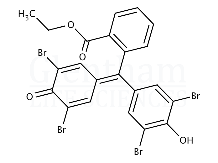 Structure for  3'',3'''',5'',5''''-Tetrabromophenolphthalein ethyl ester  (1176-74-5)
