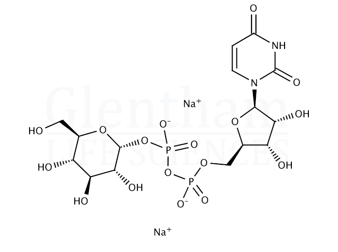 Strcuture for UDP-α-D-Glucose disodium salt hydrate