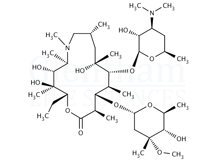 Strcuture for Azithromycin dihydrate