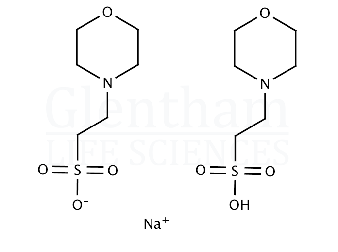 MES hemisodium salt Structure