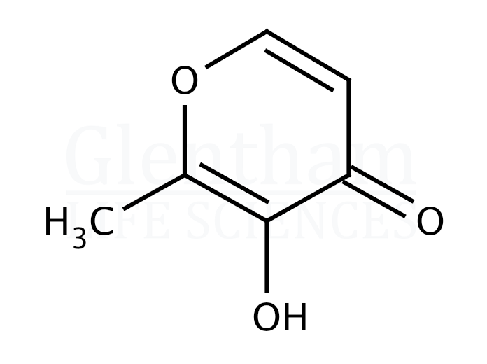 3-Hydroxy-2-methyl-4-pyrone  Structure