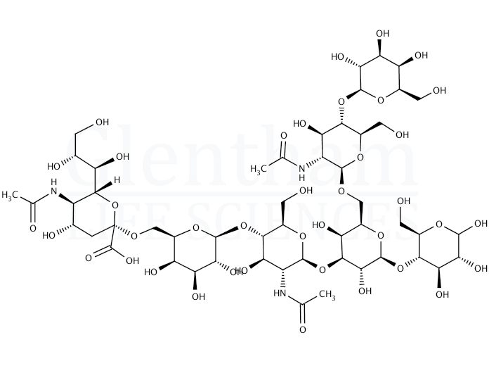 N-Acetylneuraminyllacto-N-neohexaose Structure