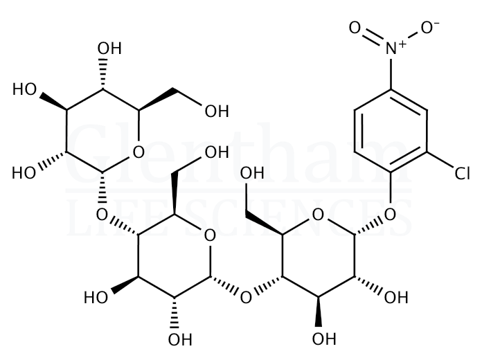 Structure for 2-Chloro-4-nitrophenyl a-D-maltotrioside
