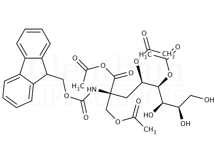 Structure for 2,3,4,6-Tetra-O-acetyl-a-D-mannopyranosyl-Fmoc serine (118358-80-8)