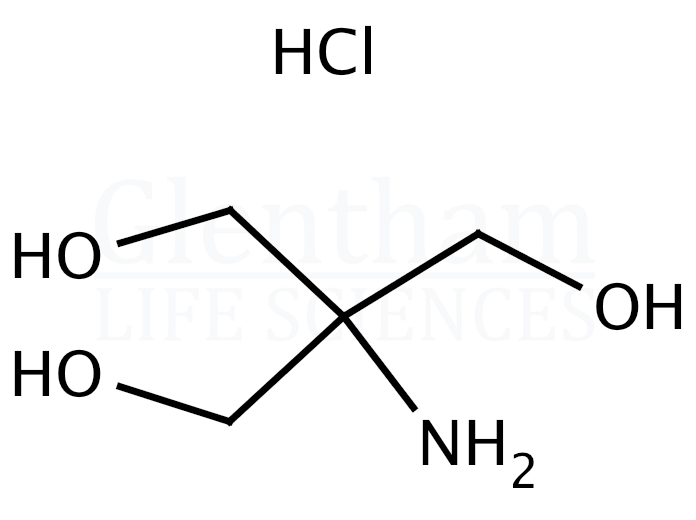 Structure for TRIS hydrochloride, 0.01M solution with 0.05M NaCl (pH 8.0) (1185-53-1)