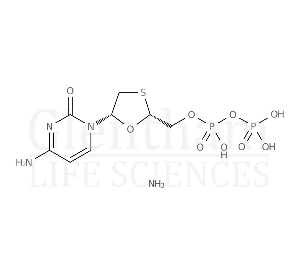 Lamivudine 5''-diphosphate ammonium salt Structure