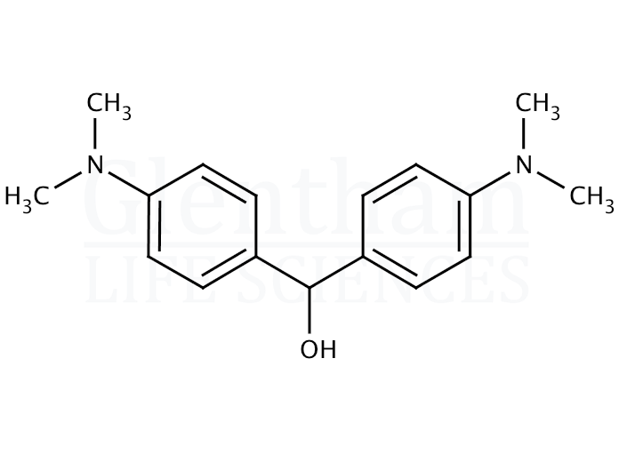 Structure for  4,4''-Bis(dimethylamino)benzhydrol  (119-58-4)