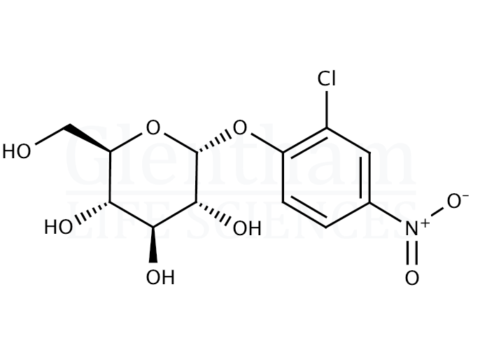 Structure for 2-Chloro-4-nitrophenyl-α-D-glucopyranoside