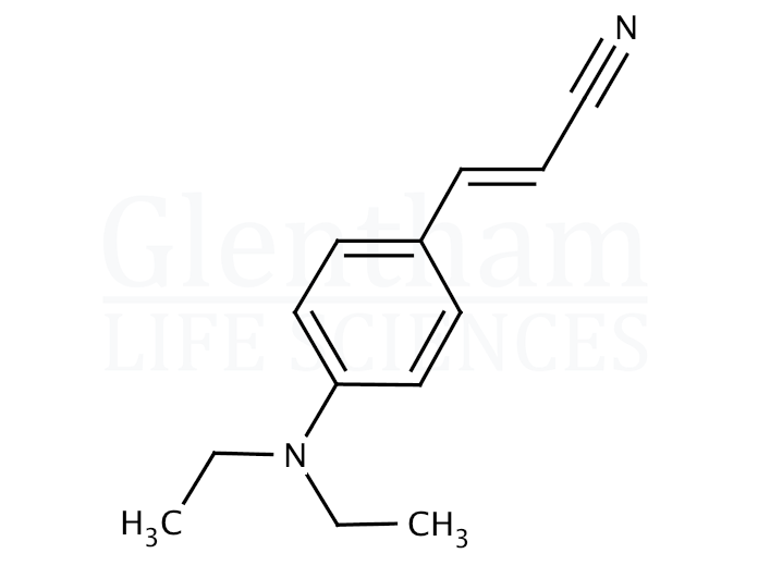 trans-4-(Diethylamino)cinnamonitrile  Structure