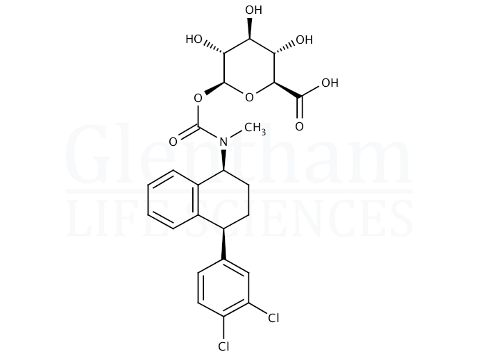 Sertraline carbamoyl glucuronide Structure