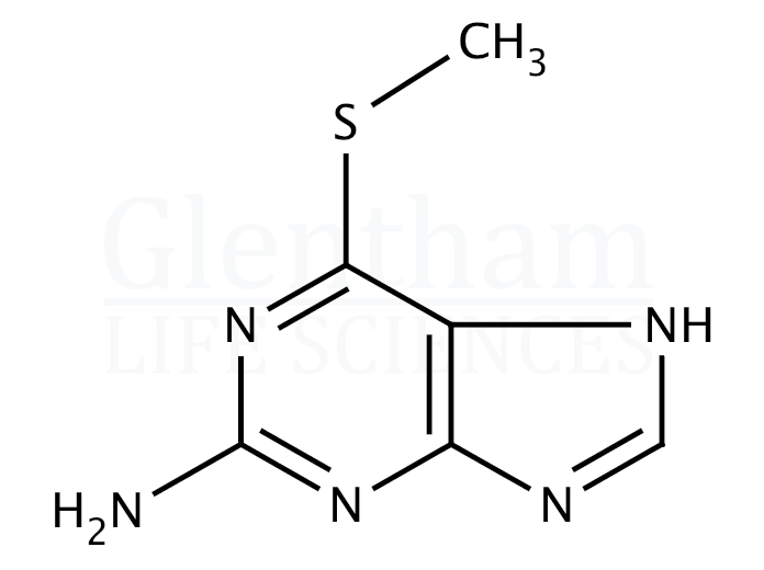 2-Amino-6-methylmercaptopurine Structure