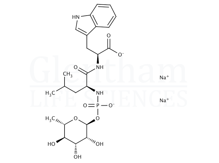 Structure for Phosphoramidon disodium salt (119942-99-3)