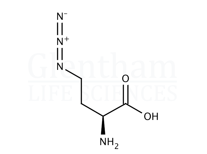 Structure for 2(S)-Amino-4-azido-butanoic acid (120042-14-0)
