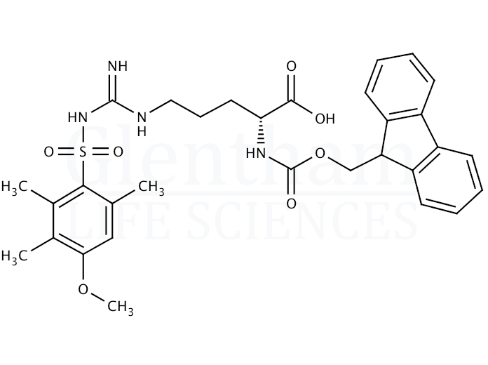 Structure for Fmoc-D-Arg(Mtr)-OH