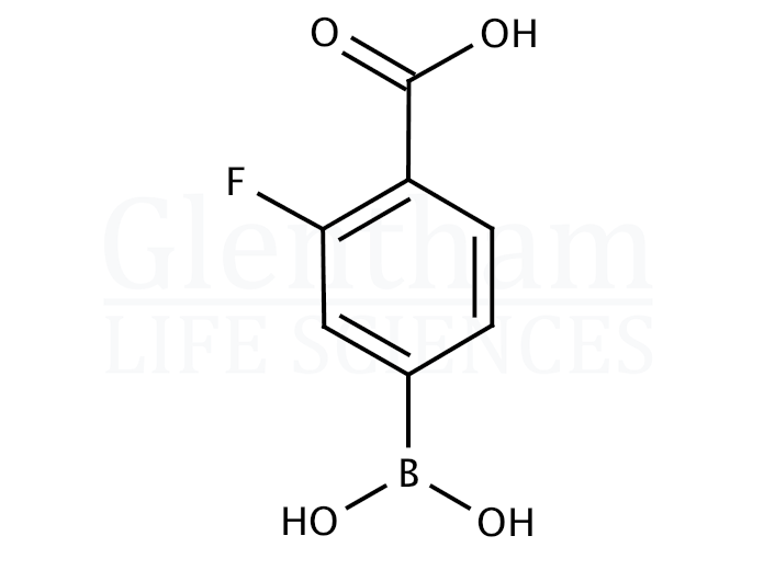Structure for 4-Carboxy-3-fluorophenylboronic acid
