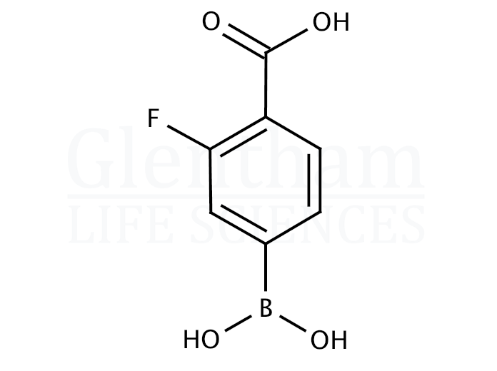 4-Carboxy-3-fluorophenylboronic acid Structure