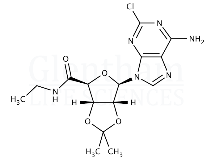 Structure for 2-Chloro-2’,3’-O-isopropylideneadenosine-5’-N-ethylcarboxamide