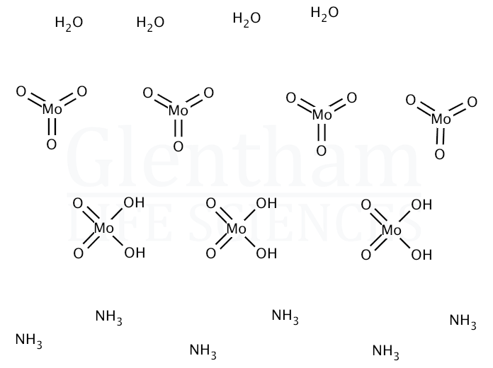 Large structure for Ammonium molybdate tetrahydrate, 99.5% (12054-85-2)