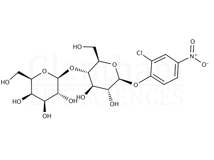 Structure for  2-Chloro-4-nitrophenyl b-D-lactoside  (120583-41-7)