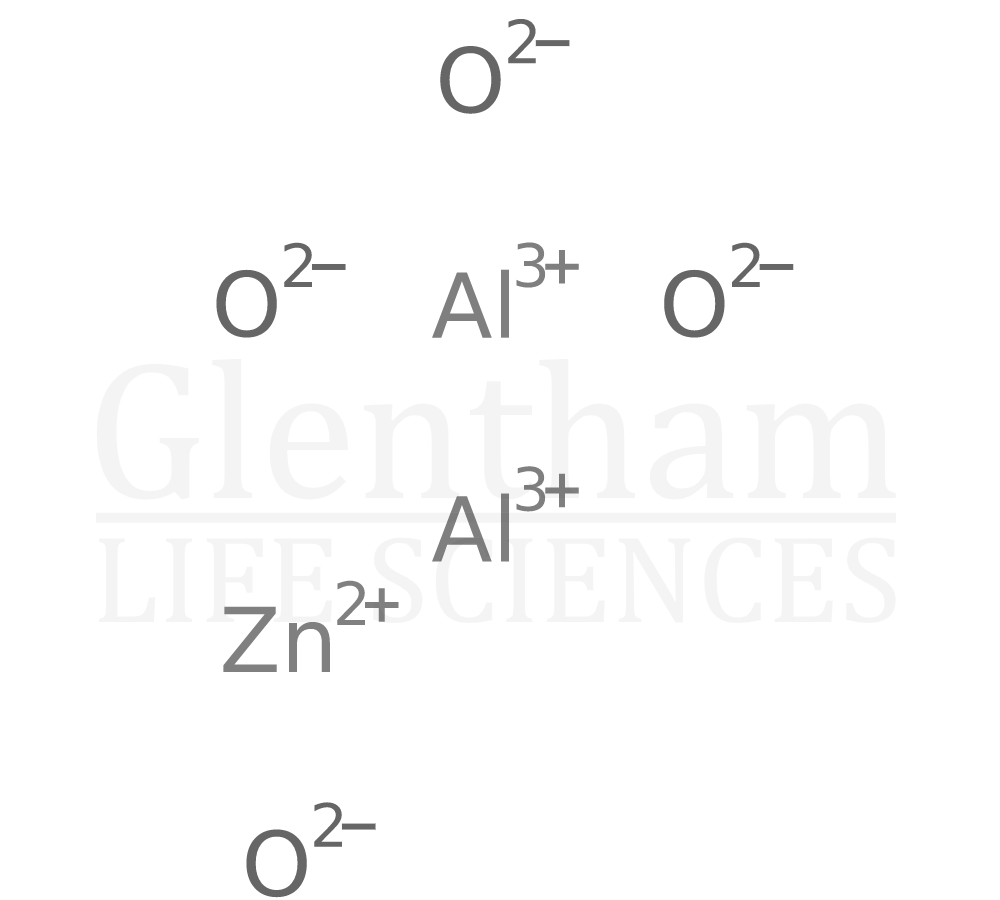 Strcuture for Aluminium-doped Zinc oxide AZO ( ZnO ≥ 98%, Al2O3 ≤ 2%); 99,9 %